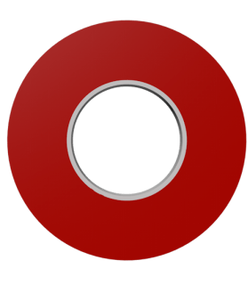 red pvc frosted general purpose tape roll