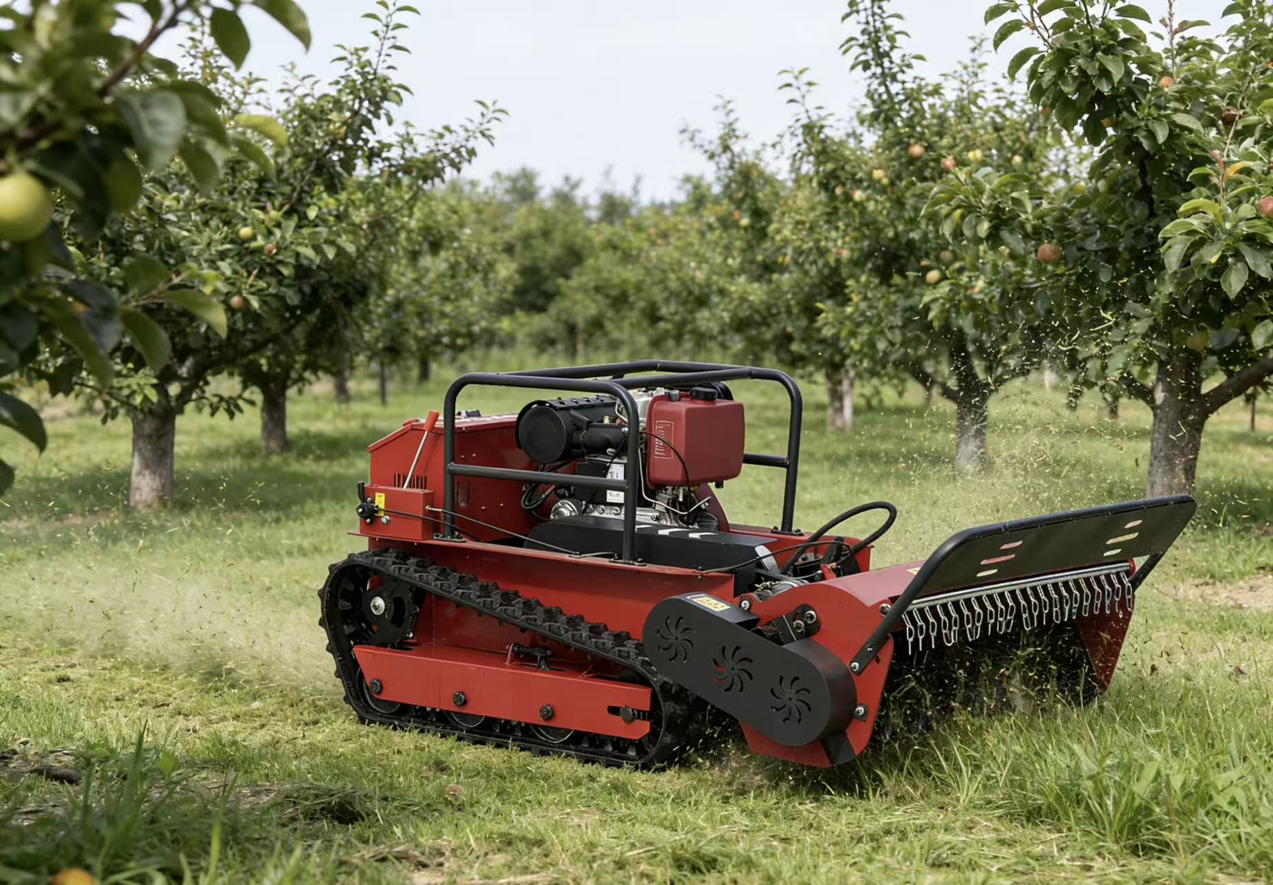 224CC(9HP) Remote Control Lawn Mower - Wheeled Grass Cutter