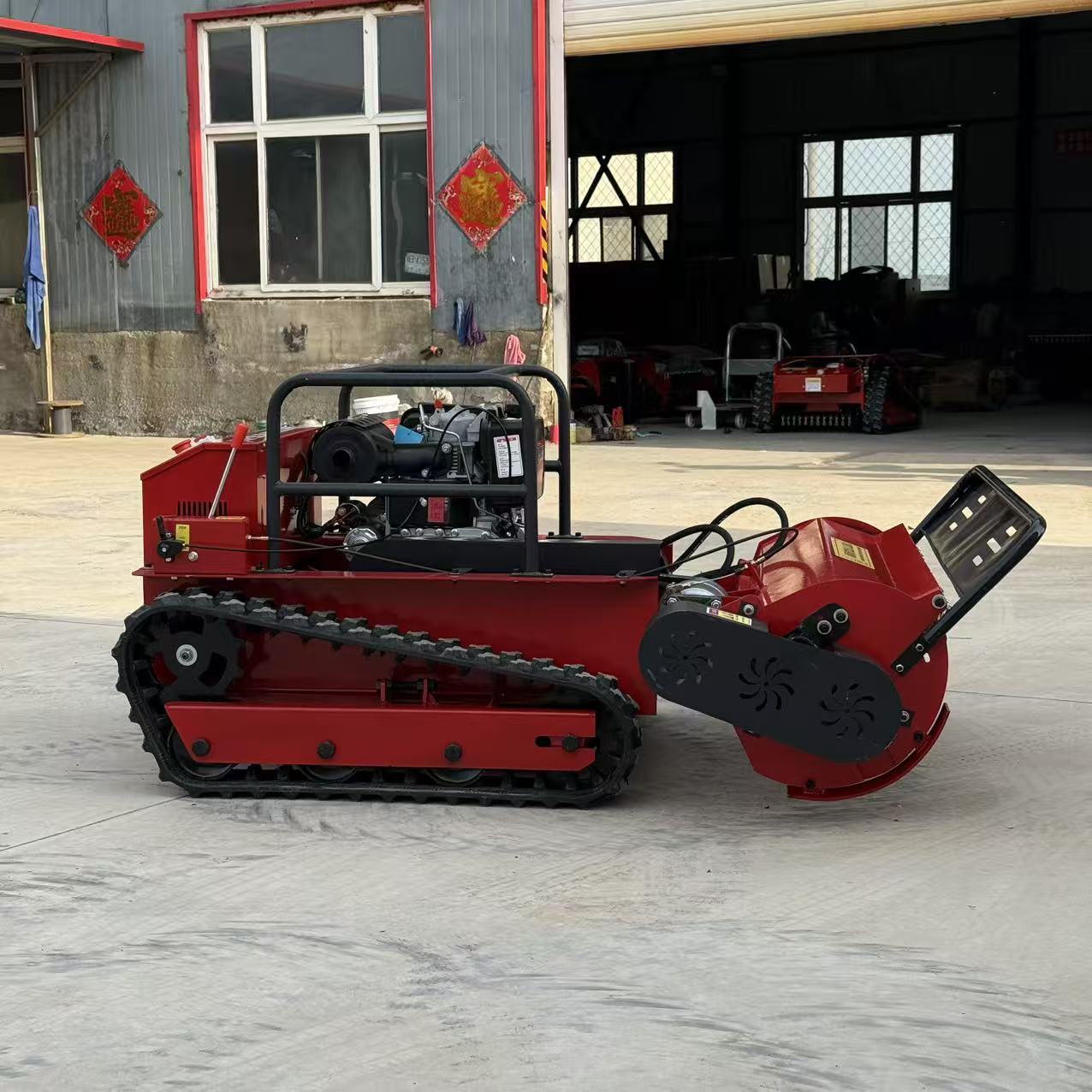 224CC(9HP) Remote Control Lawn Mower – Wheeled Grass Cutter