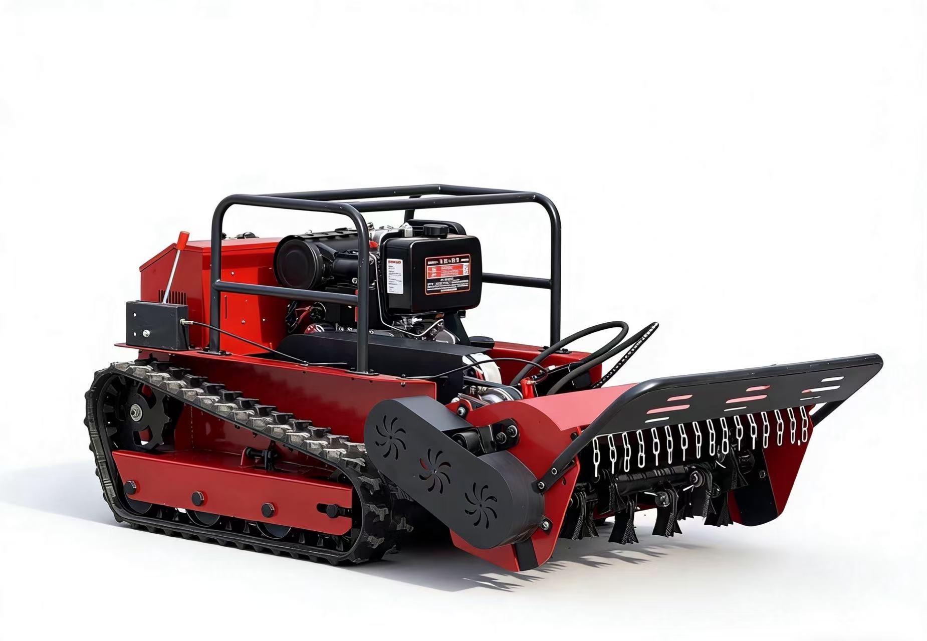 224CC(9HP) Remote Control Lawn Mower – Wheeled Grass Cutter
