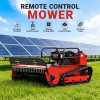 80cm Front Flail Blade Remote Control Lawn Mower 195F Diesel Engine Tracked Grass Cutter