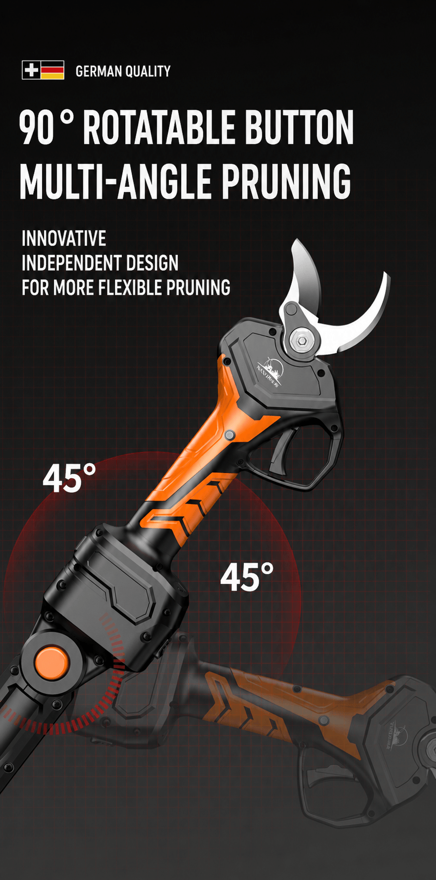 2.5CM Cordless Electric Pruning Shear Bare Tool