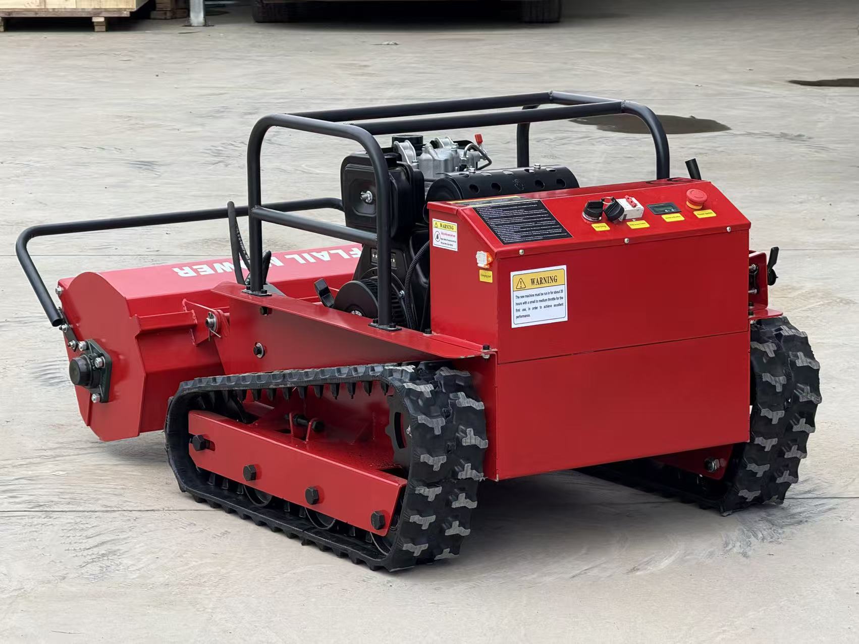 224CC(9HP) Remote Control Lawn Mower – Wheeled Grass Cutter