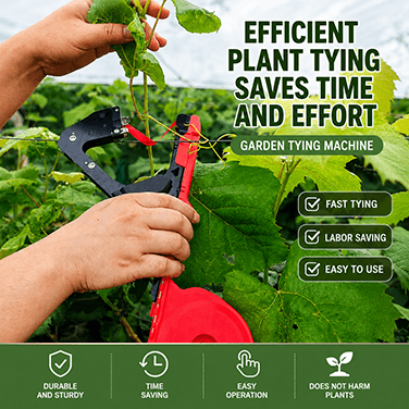 Manual Plant Tying Tool for Faster Vineyard and Garden Work